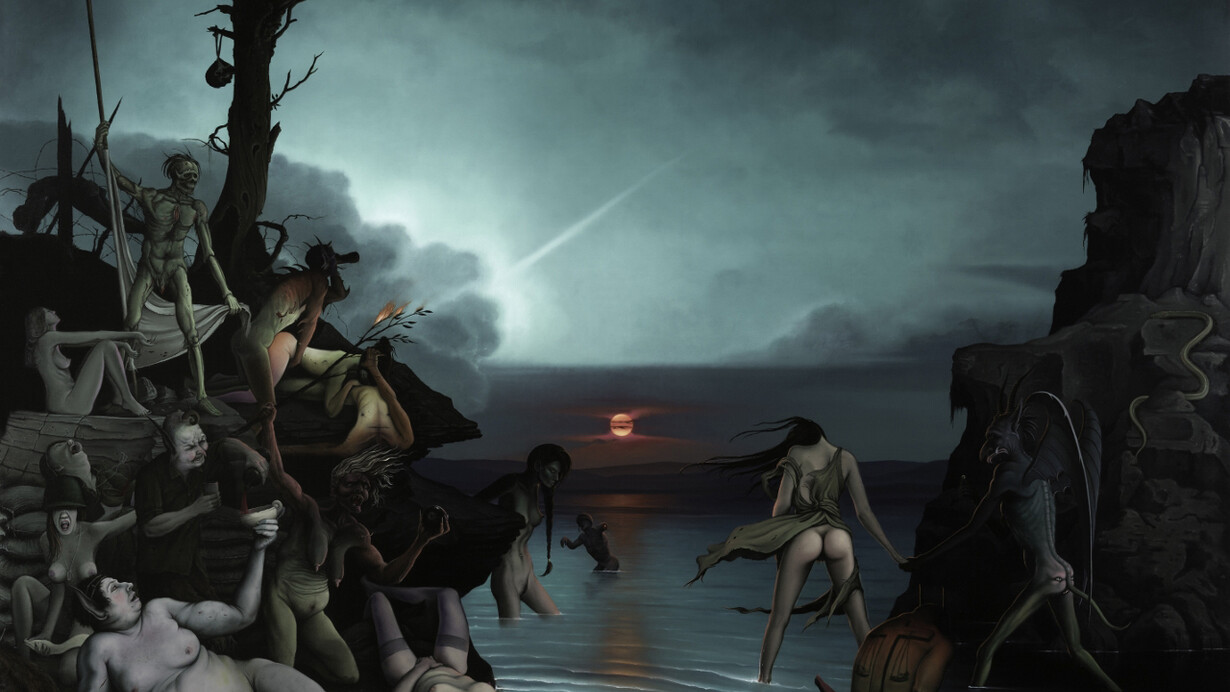 John Stark, 'The Siege', 2014 Oil on wood panel, 122 x 154 cm