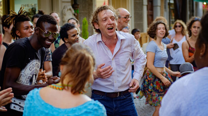 Mario Biagini in un “Incontro cantato” dell’Open Program © Bradley J High