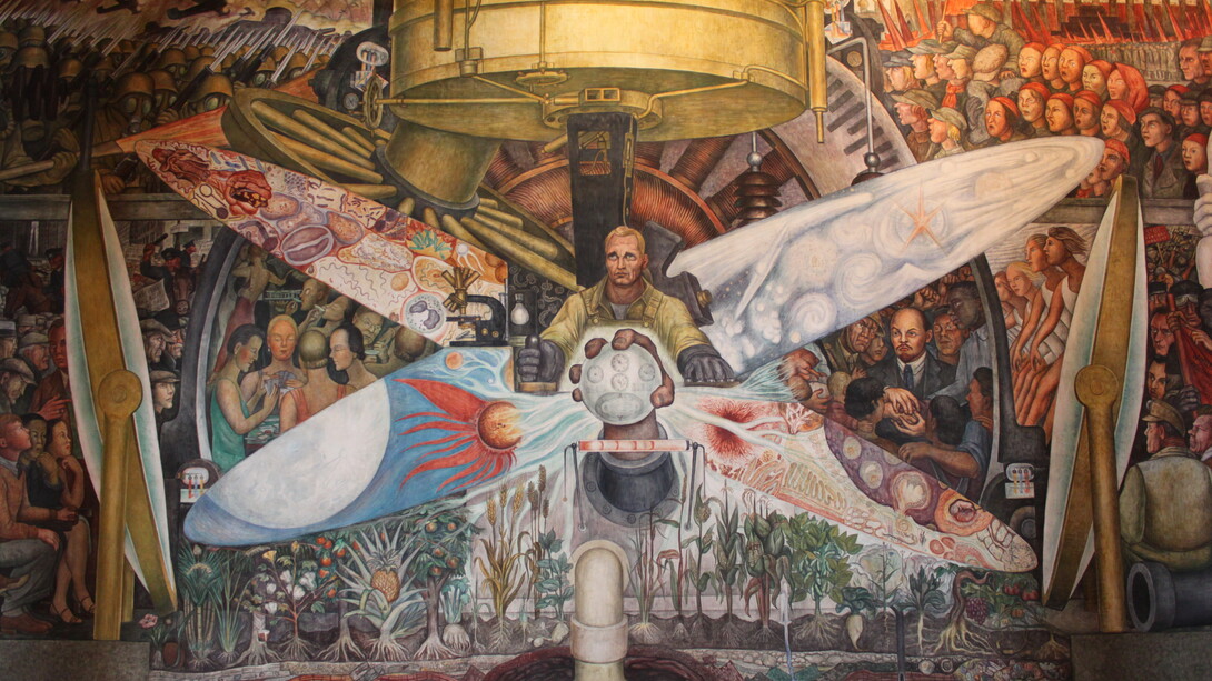 «El hombre controlador del universo» (o «El hombre en el cruce del camino»), 1934, Diego Rivera