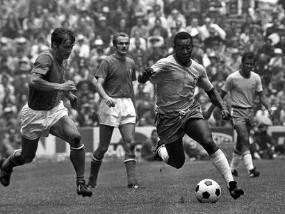 Pelé con la selección de Brasil