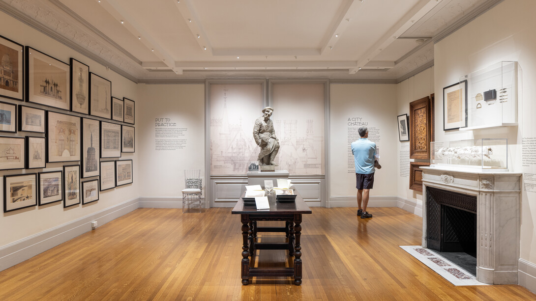 Richard Morris Hunt, In a new light, exhibition view. Courtesy of Rosecliff 