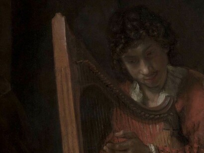 David tocando el arpa, de «Saúl y David», Rembrandt