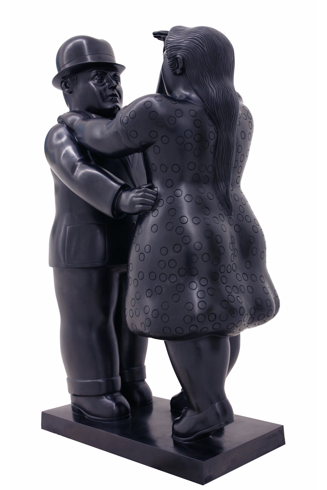 Fernando Botero, "Ballerini Vestiti Medio, 2005", Signed and numbered "Botero 4/6", Bronze,  45 x 26 x 15 1/2 in. 114.3 x 66 x 48.3 cm.