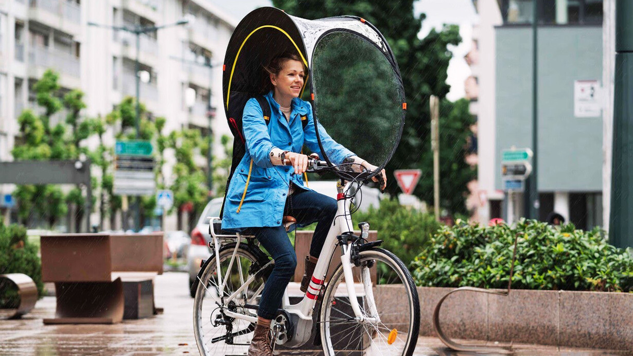 Bup-Up ofrece una solución práctica aplicable a cualquier bicicleta en días de lluvia, una idea del inventor Éric Frandeboeuf