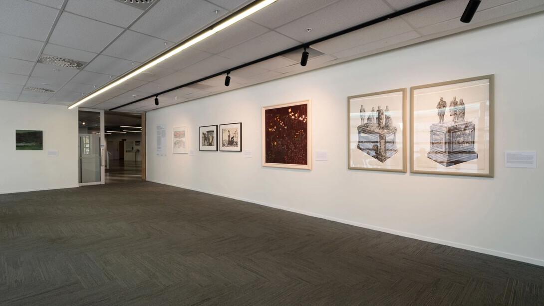 Various artists, History unravelling, exhibition view. Courtesy of Te Pātaka Toi Adam Art Gallery 