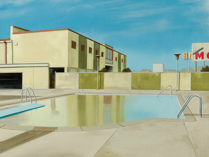 Gabe Fernandez, Anna's hotel pool. Courtesy of Patricia Rovzar Gallery