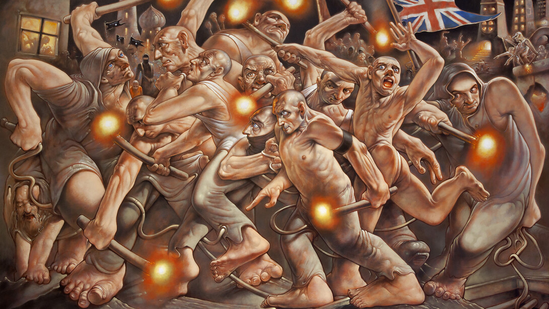 Meshuggah © Peter Howson, Courtesy of Flowers Gallery, London and New York