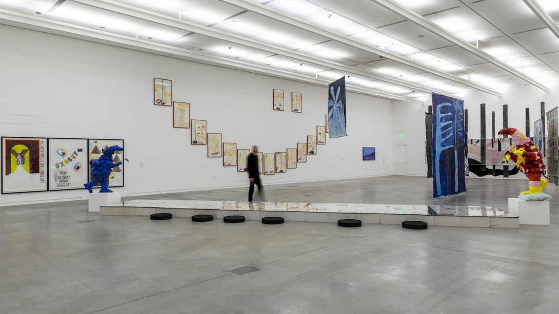 Various artists, Drawing to create worlds, exhibition view. Courtesy of Museo de Arte Moderno de Buenos Aires