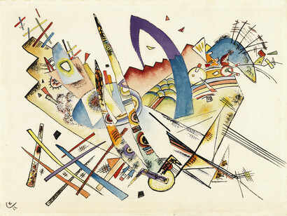 Obra sin título, realizada por el artista Vasili Kandinsky