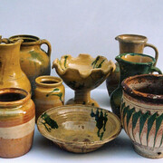 Traditional glazed ceramics of Lapithos known as aleifta, first half of 20th century
