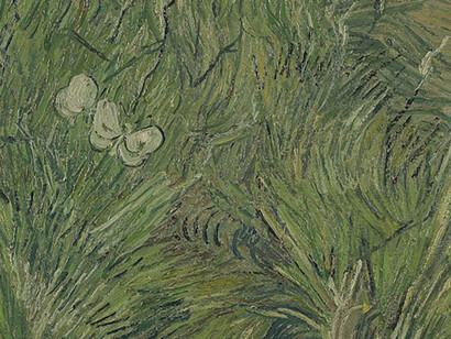 «Jardin con Mariposas» (extracto), Vincent Van Gogh, primavera 1889, Museo Van Gogh,
Ámsterdam.