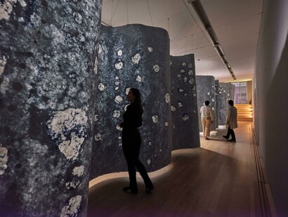 Clemens Schneide, Abundance. Sounding paper, exhibition view. Courtesy of Staatsgalerie Stuttgart