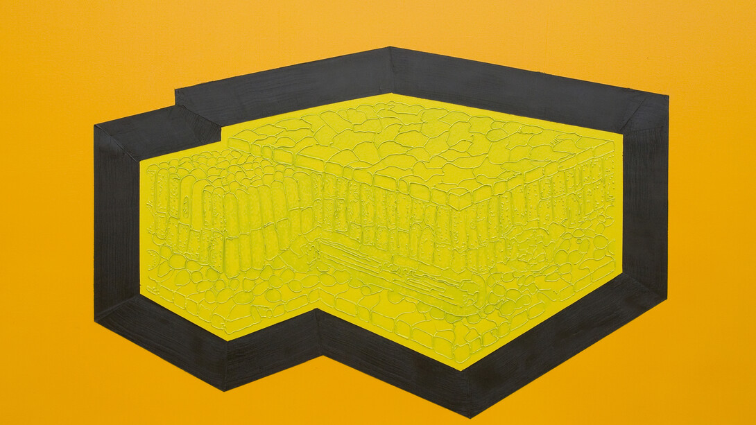 Wang Jianwei, Time Temple, 2014, Acrylic and oil on canvas, 210 x 301 cm, Solomon R. Guggenheim Museum, New York, Acquisition in process, The Robert H. N. Ho Family Foundation Collection. Photo: Xu Boxin, courtesy the artist. All works by Wang Jianwei © 2014 Wang Jianwei, used by permission.