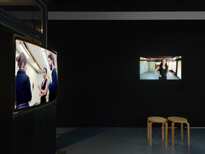 Andrea Fraser, exhibition view. Courtesy of Nagel Draxler Kabinett