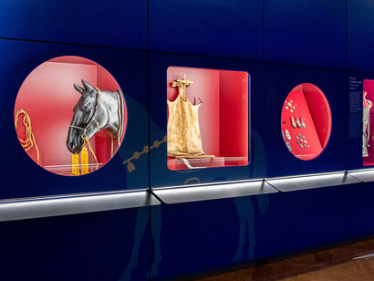 Chinggis Khan, exhibition view. Courtesy of Historical Building of the National Museum