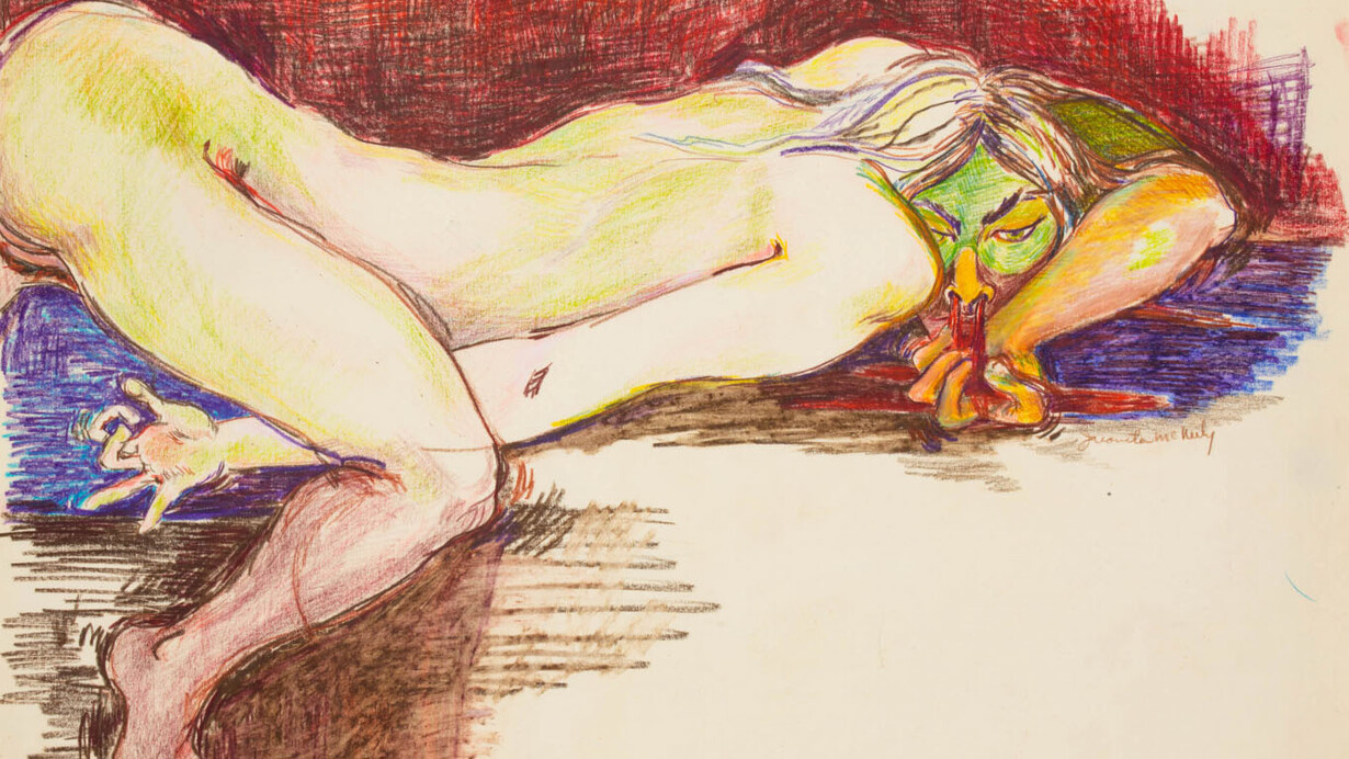 Juanita McNeely, Study for 'Woman beyond pain' (detail), 1973. Courtesy of James Fuentes Gallery