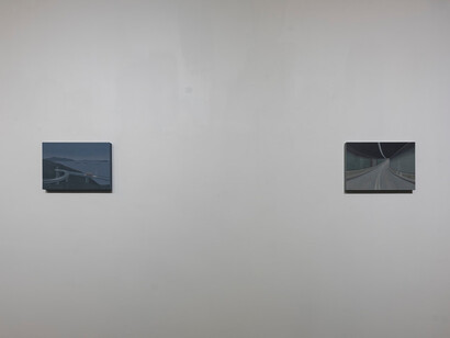 Hazel Wong Mei Yin, Receding scenery, exhibition view. Courtesy of Gallery Exit
