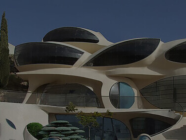 Biomorphic solar green house by Ephraim-Henry Pavie