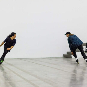 Alex Baczynski-Jenkins, Us Swerve (2016), Swiss Institute, New York (commissioned by Basel Liste Performance Programme). Courtesy of the artist. Photo by Daniel Perez.