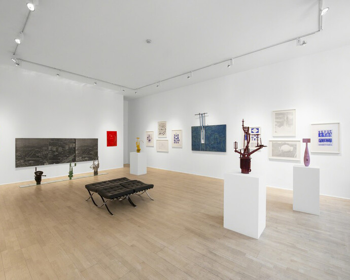 Stano Filko, Exhibition view. Courtesy of The Mayor Gallery