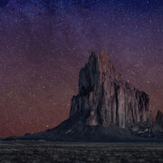 Steven J Yazzie, Throwing Stars Over Monsters, archival pigment print, 56x32 inches, ©
Steven J Yazzie 2023. Courtesy Gerald Peters Contemporary