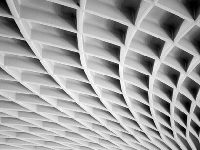 Palazzetto dello Sport (Pier Luigi Nervi), interno, particolare della copertura