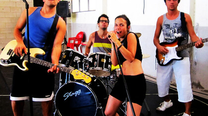 Ensayo de un grupo de música