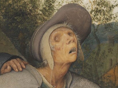 Pieter Bruegel il Vecchio, La parabola dei ciechi, particolare