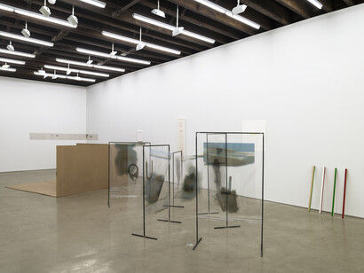 Installation view: Itself Not So, curated by Rachel Valinsky, Lisa Cooley, New York, 2014. Courtesy of the artists and Lisa Cooley, New York. Photography by Cary Whittier