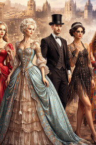 A visual journey through the history of costume, tracing how clothing has evolved alongside social, cultural, and political change