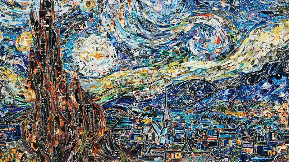 Vik Muniz, 'Starry Night, after Van Gogh" from "Pictures of Magazine"