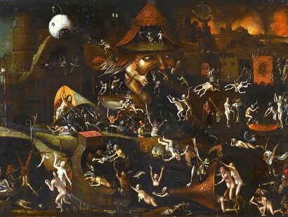 Follower of Jeronimus Bosch, The Harrowing of Hell, (1540-1560)