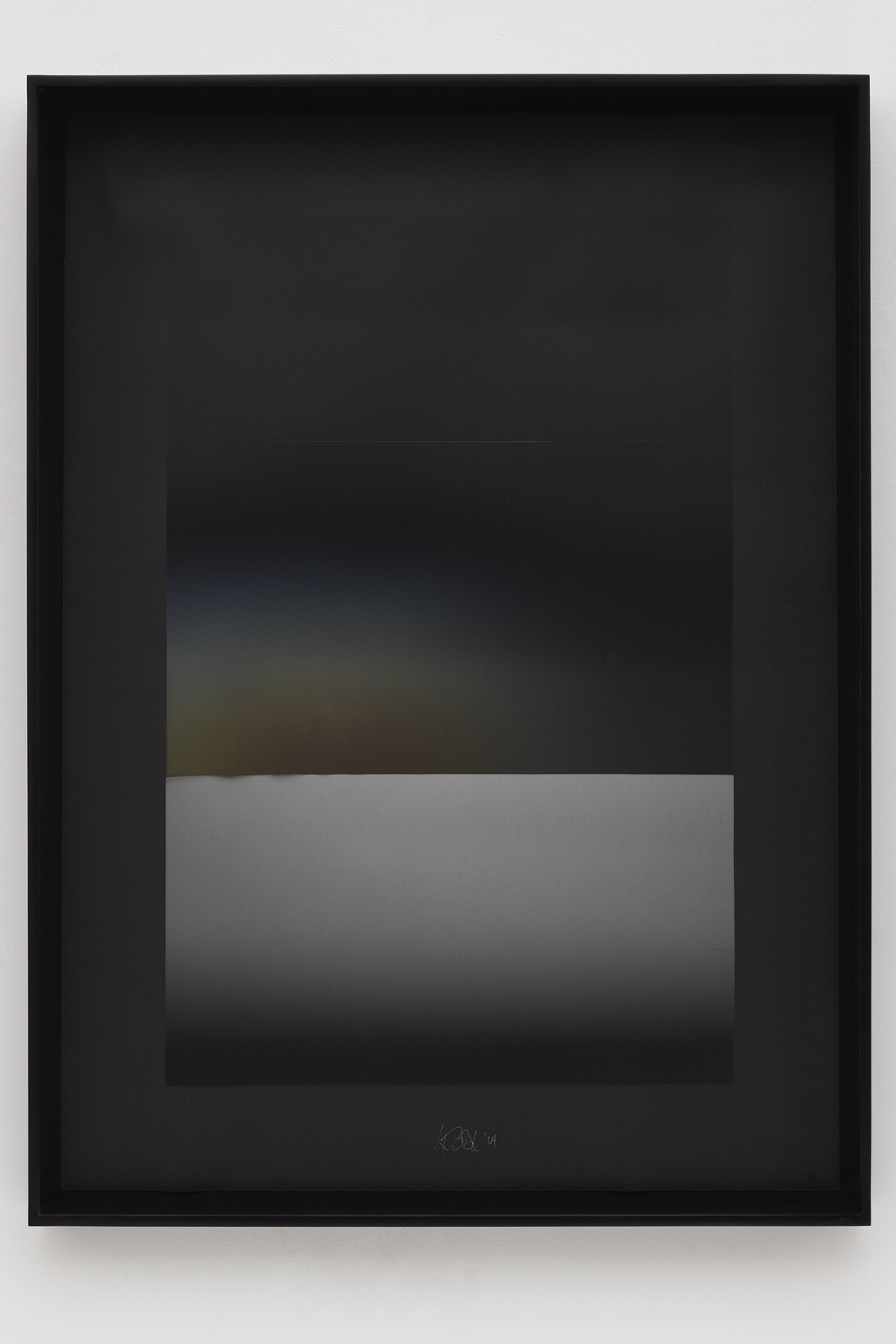 NVD#23, 2004, Black Arches Paper coated with aluminum and silicon monoxide, 57 x 41 in. (144.8 x 104.1 cm) (unframed)60 x 43 3/4 x 4 15/16 in. (152.4 x 111.1 x 12.6 cm) (framed)
