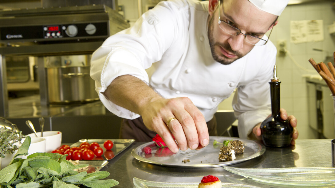 Lo chef stellato Luca Veritti