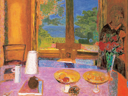 Desayuno en el campo, 1934-1935. Óleo sobre lienzo, 127 x 135 cm. Solomon R. Guggenheim Fundation, Nueva York.