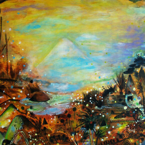 Raúl Recio, "Lo que quedo", 30" x 22", tinta sobre papel, 2014