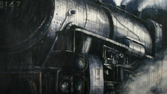 Ekaterina Smirnova, The Arrival of a train, 229 x 264 cm