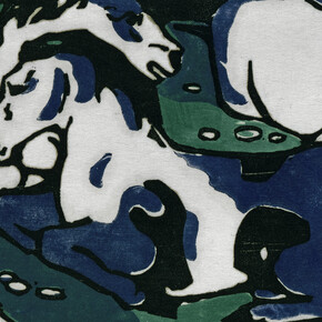 The cosmos of Der blaue reiter, artwork in exhibition. Courtesy of Staatliche Museen 