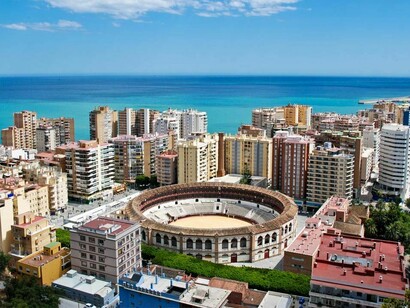 Vista aérea de Málaga