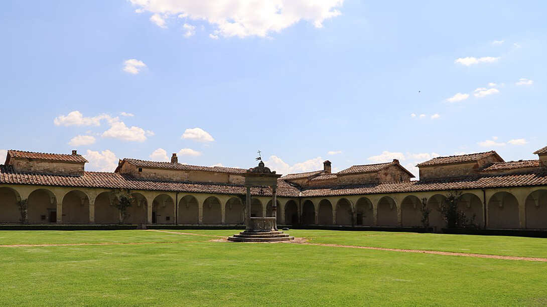 Church and Charterhouse of San Pietro in Pontignano, territory of Castelnuovo Berardenga, (Siena), Tuscany, Italy