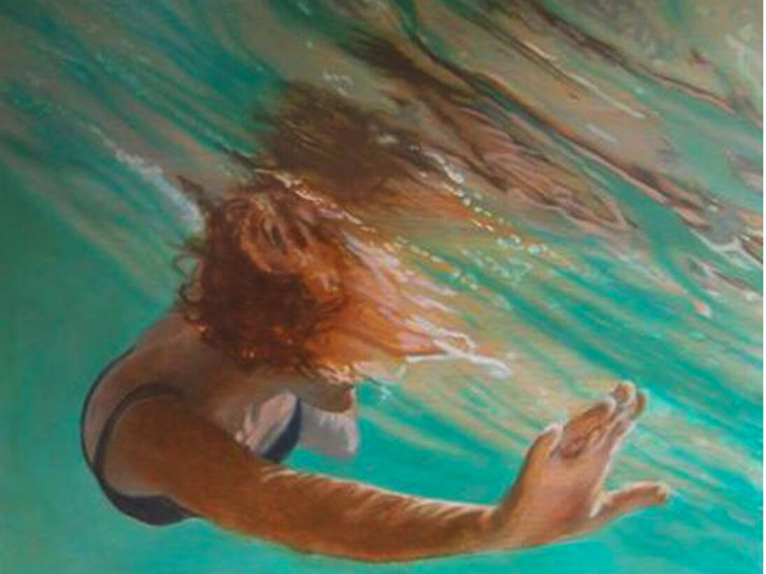 Carol Bennett, Lagoon, Oil and Acrylic on Wood, Panel, 32 x 32 inches, 2010