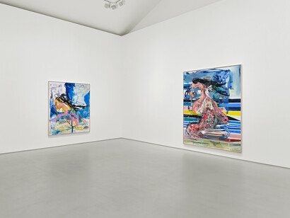 Albert Oehlen, Endless summer, exhibition view. Courtesy of Galerie Max Hetzler