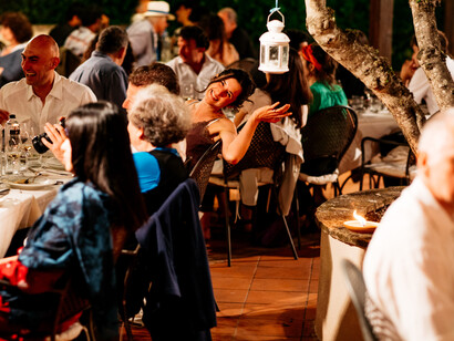 Dinner time at the Cortona Week