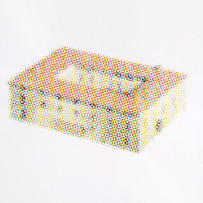 Jorge Macchi - Suspension points 03 2018, acrylic on paper, Diptych: 140 x 140 cm each. Photo Ela Bialkowska, OKNO Studio