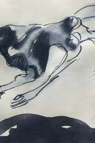 Vittorio Nava, Donna che cade sulle zeppe