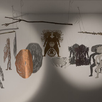 Varios artistas, Rutas relacionales, vista de exhibición. Cortesía de Lucía Mendoza 