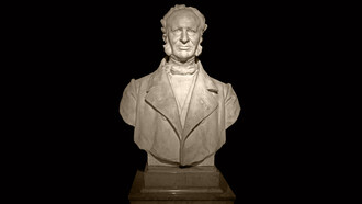 Busto de Frédéric Cailliaud en el Museo de Historia Natural de Nantes, Francia