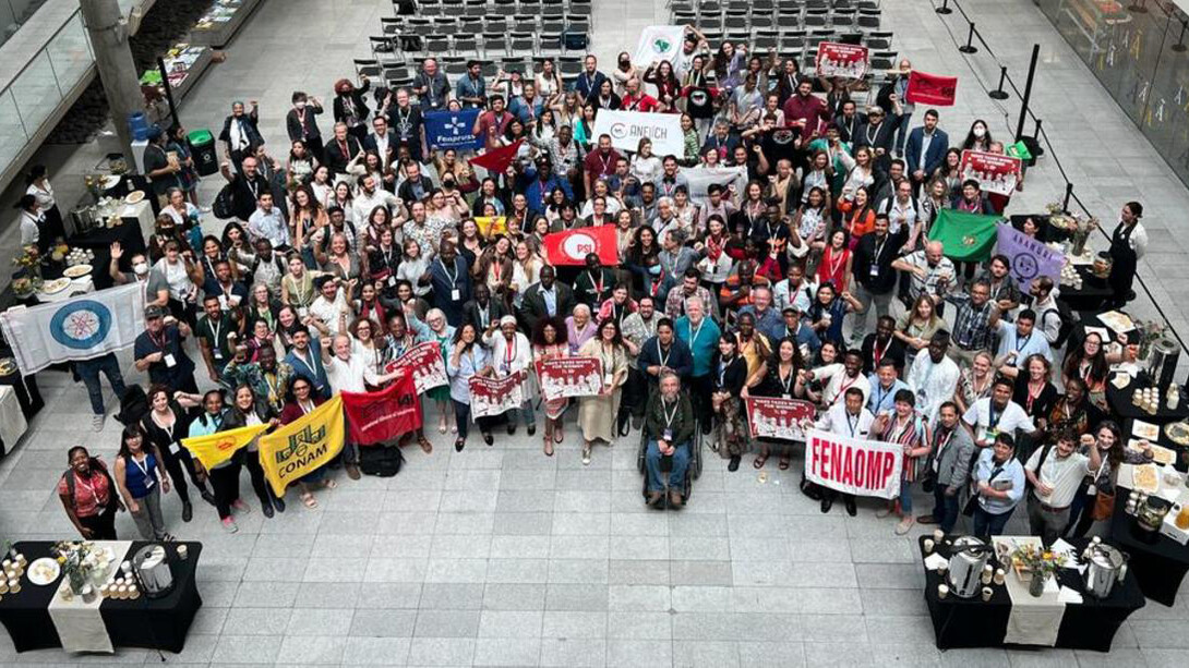 Ceremonia de clausura del encuentro «Nuestro futuro es público», Santago de Chile
