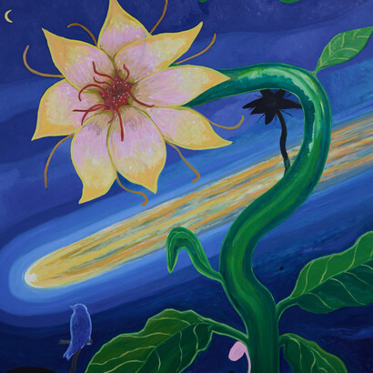 Myles Young, Once in a lifetime (detail), 2025. Courtesy of Olsen Gallery