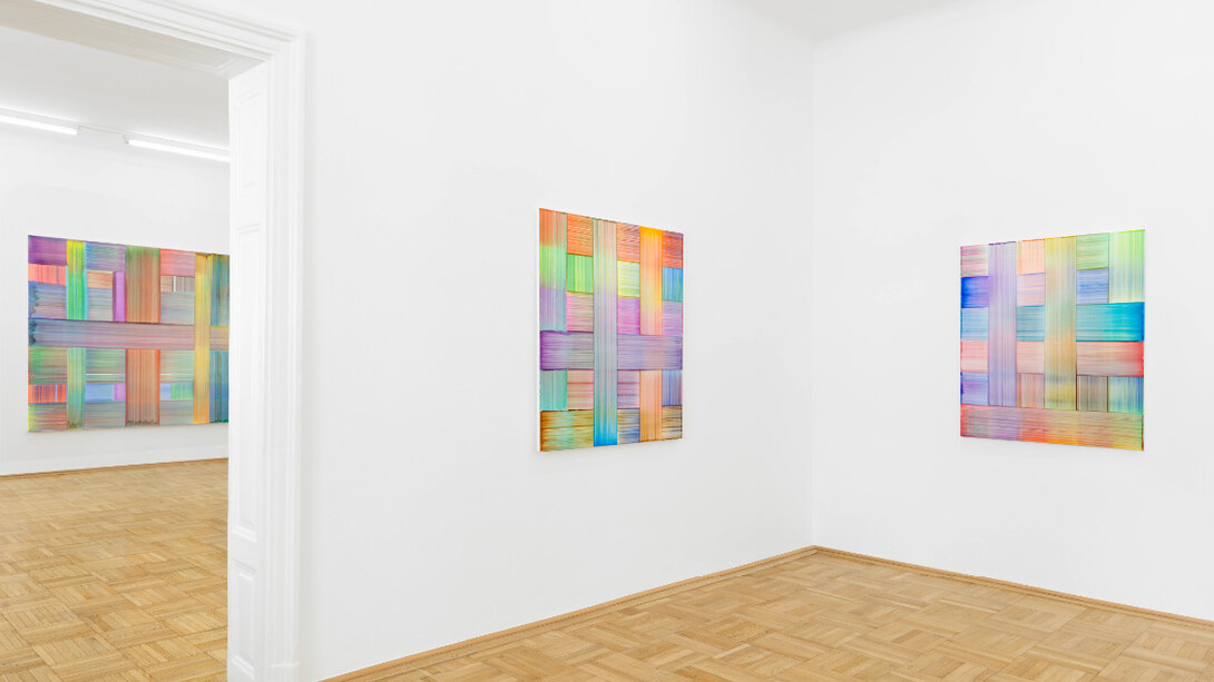 Bernard Frize, A labor of love, ausstellungsansicht. Mit freundlicher genehmigung der Galerie nächst St. Stephan